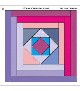 SQUARE IN A SQUARE LOG CABIN