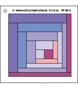 CURVED LOG CABIN NOSEGAY