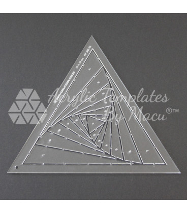 TWISTED LOG CABIN TRIANGULAR