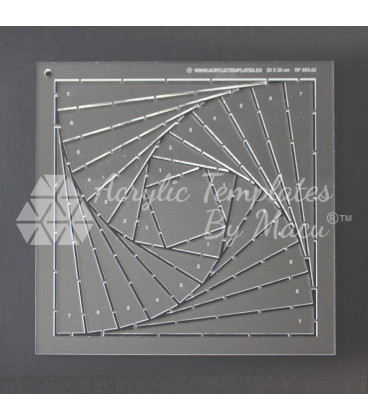 TWISTED LOG CABIN SQUARE