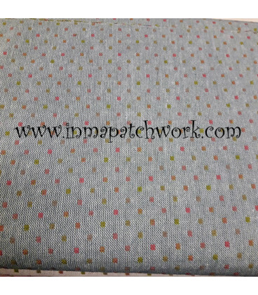 Tela Japonesa tramada 14GJ AZULCRUDA